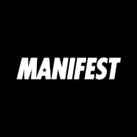 a black background with the word manifest on it